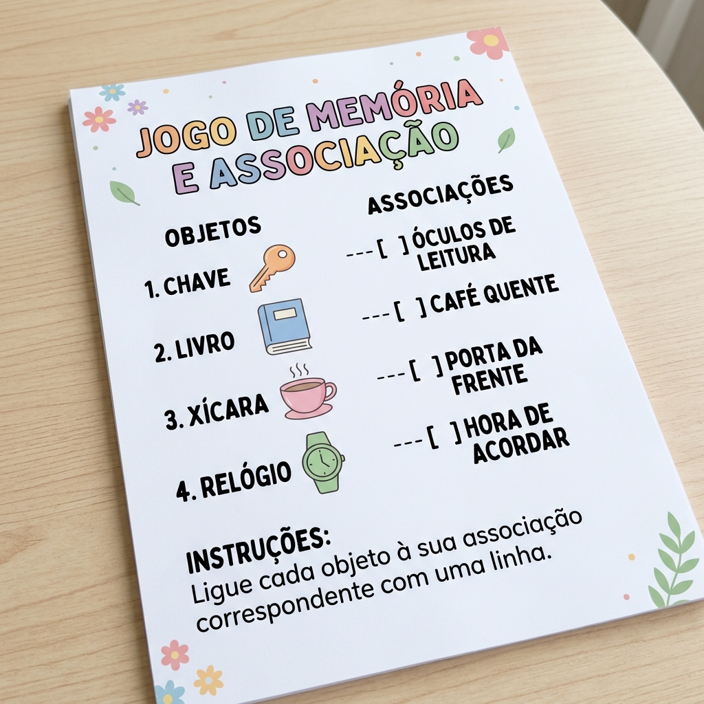 Exemplo 1: Exercício de Memória e Associação